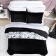 preview thumbnail 10 of 9, Betsey Johnson Solid Faux Fur Black Duvet Cover Set