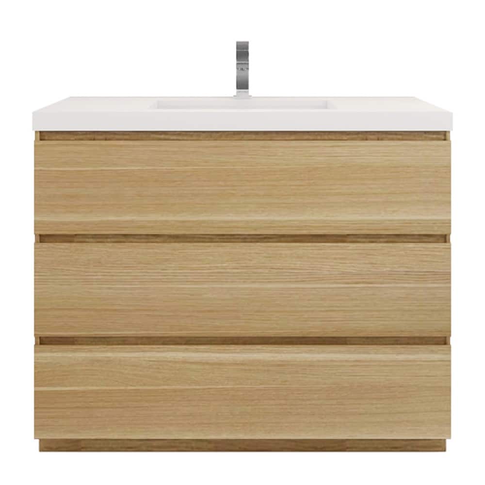 Aron 42'' Freestanding Vanity with Reinforced Acrylic Sink