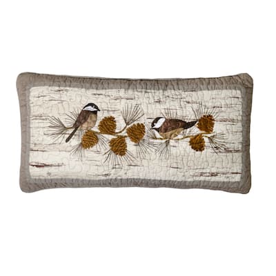 Donna Sharp Birch Forest Chickadee Decorative Pillow