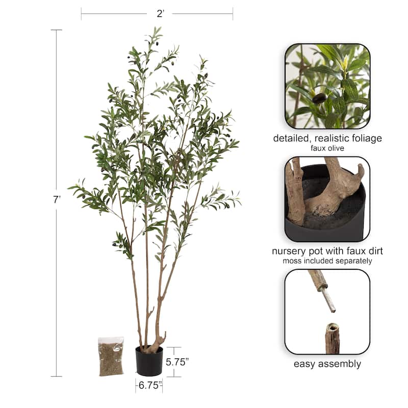 Kate and Laurel Oliveira Faux Olive Tree