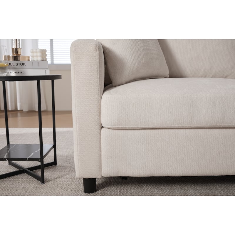 Sleeper Sofa Daybed, Pull Out Couch with Mattress, Upholstery Sectional Loveseat Convertible Sofa Bed