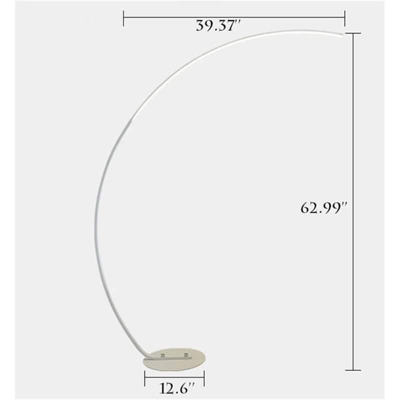 62.99 Inches Metal Arched Floor Lamp