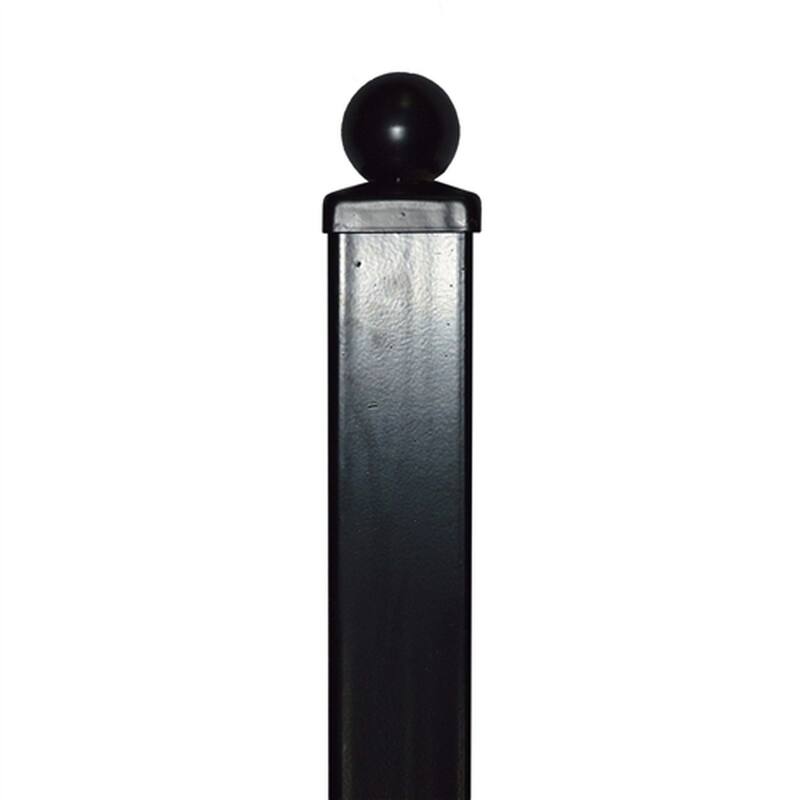 ALEKO Yard Garden Milan Style Steel 2 Fence Black Panels 8 x 5 ft each