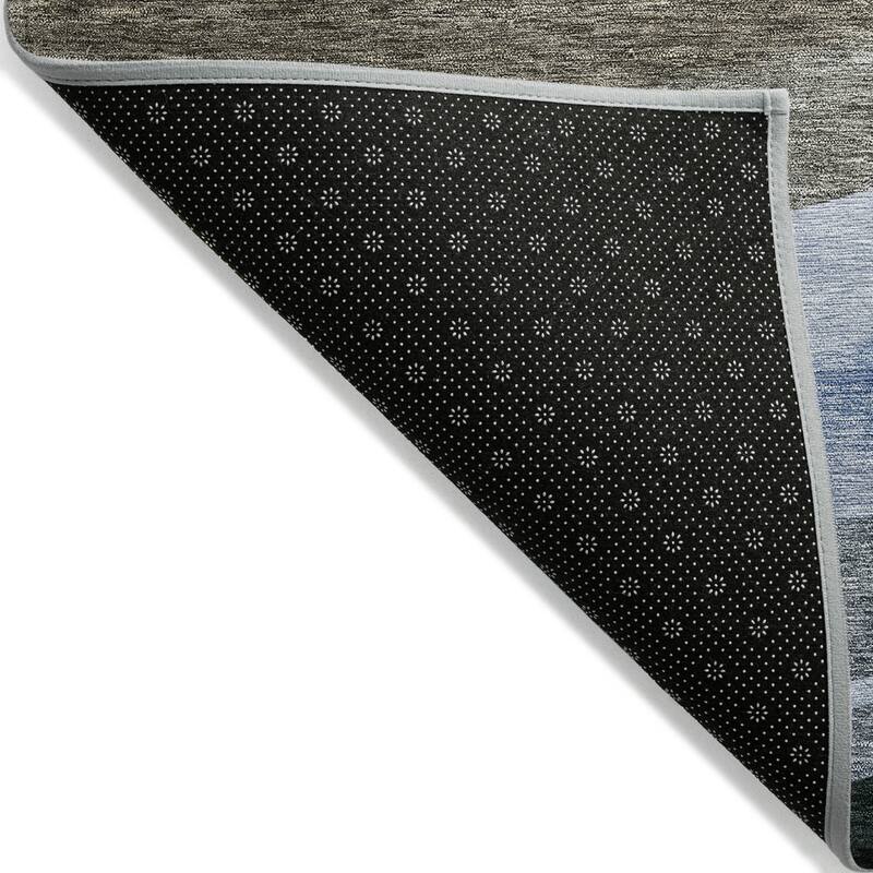 HomeRoots Abstract Transitional Rectangle Outdoor Rug