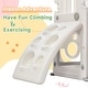preview thumbnail 24 of 25, 4 in 1 Toddler Climber and Slide Set, Kids Playground Climber Freestanding Slide Playset with Basketball Hoop Play Combination