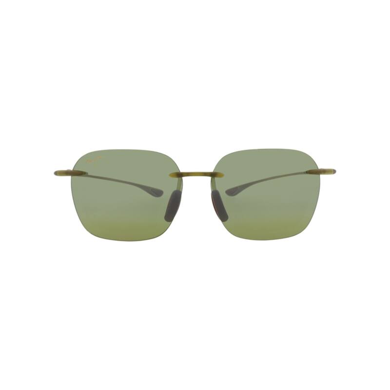 Maui Jim Square-Frame Injection Sunglasses - Olive Olive Green - Green - Grey Lens