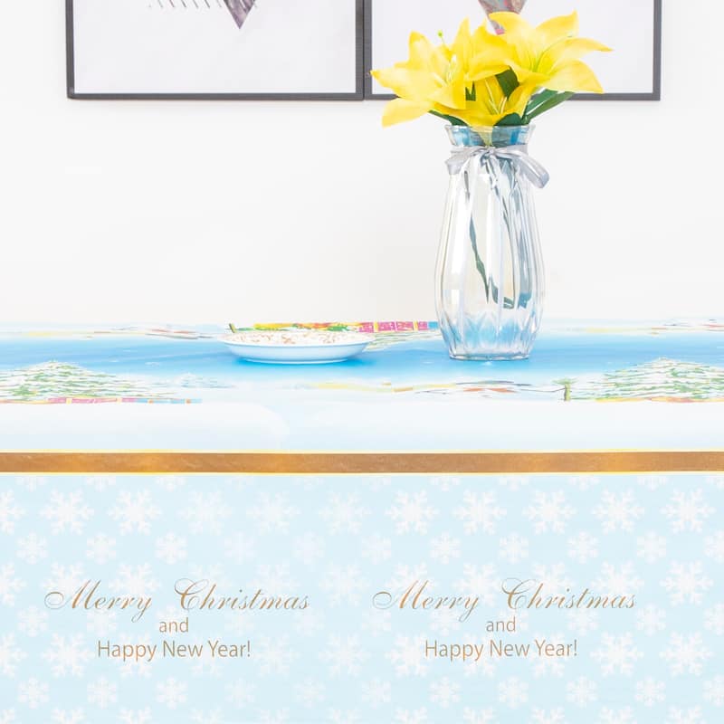 Retro Gray tablecloth Great Flannel Excellent Modern Minimalist - 52" x 70"