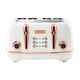 preview thumbnail 9 of 54, Haden Heritage Retro Wide Slot 4-slice Toaster Ivory / Copper