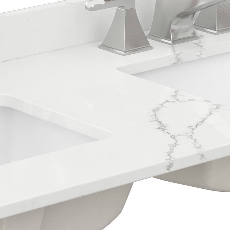 Wyndham Collection WCFQC348DTOPUNS-Q 48" Quartz Vanity Top with