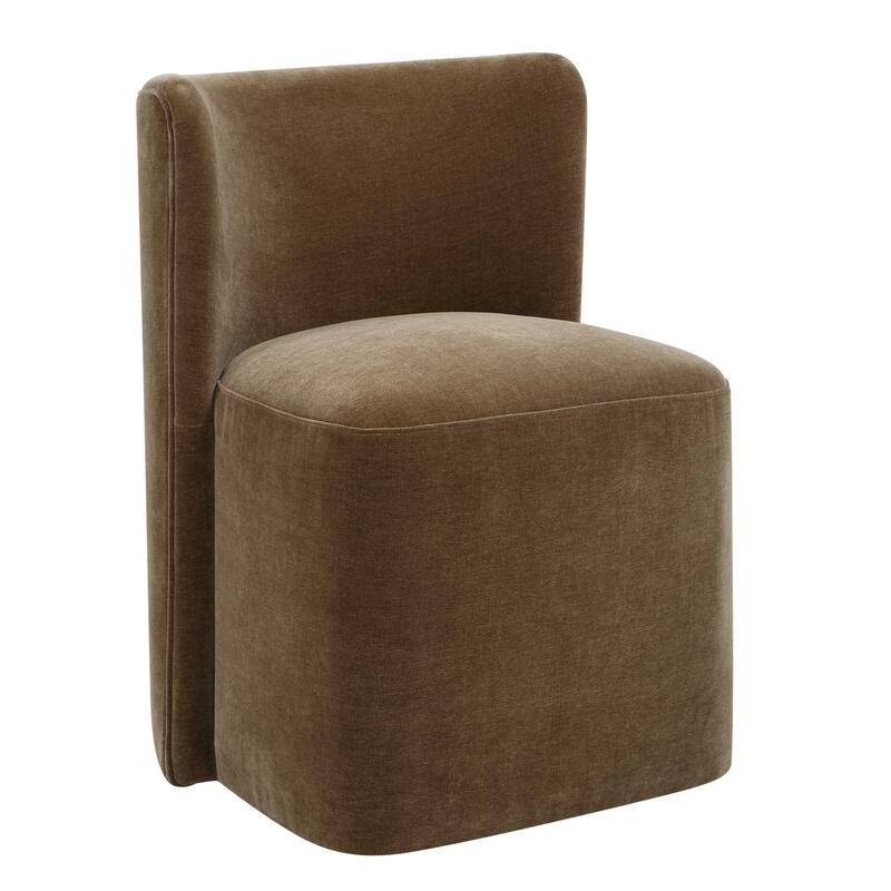 Uttermost Outlook Modern Velvet Dining Chair - 22.00" W x 30.00" H x 22.50" D