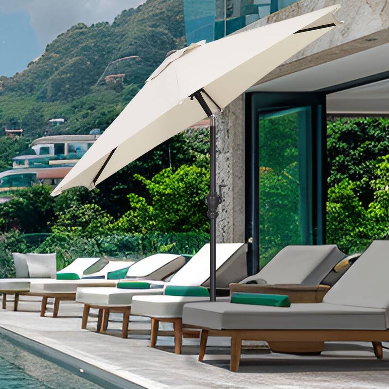 Autlaycil 7.5FT Patio Umbrella with Tilt and Crank