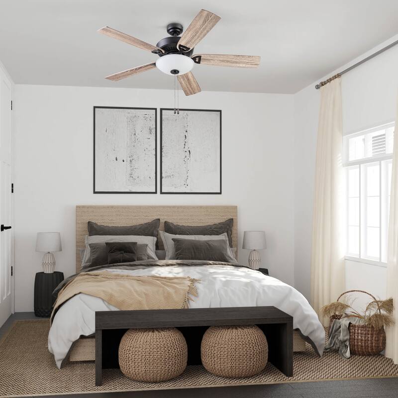 52" Prominence Home Montlake Indoor Ceiling Fan, Brushed Nickel - 52
