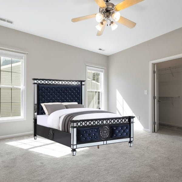 4 Slats king size bed Black standard bed Solid Wood bed frame set Bed Bath & Beyond 39066343