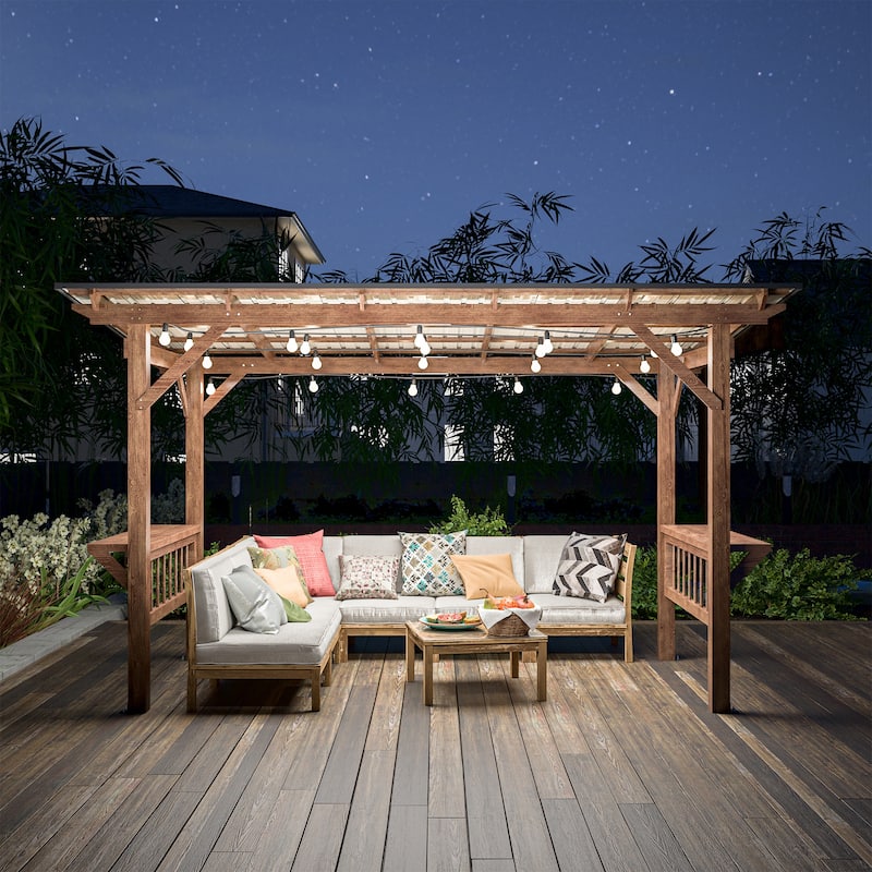 GDFStudio - Oliver Heavy Duty Outdoor Metal Carport with Waterproof Tarpaulin and Reinforced Base
