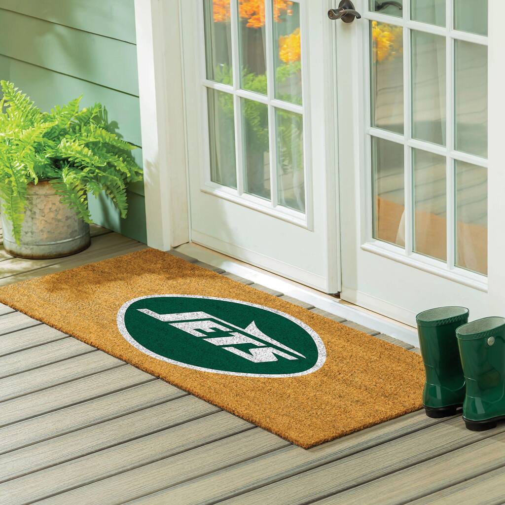 New York Jets Full Color Indoor/Outdoor Coir Mat