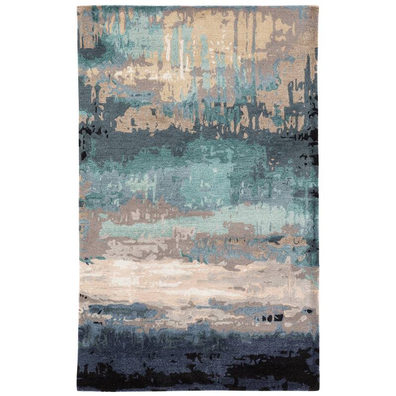 Benna Handmade Abstract Area Rug