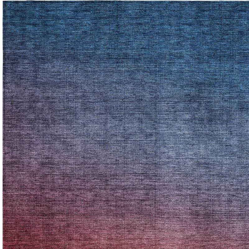 HomeRoots Ombre Transitional Rectangle Outdoor Rug