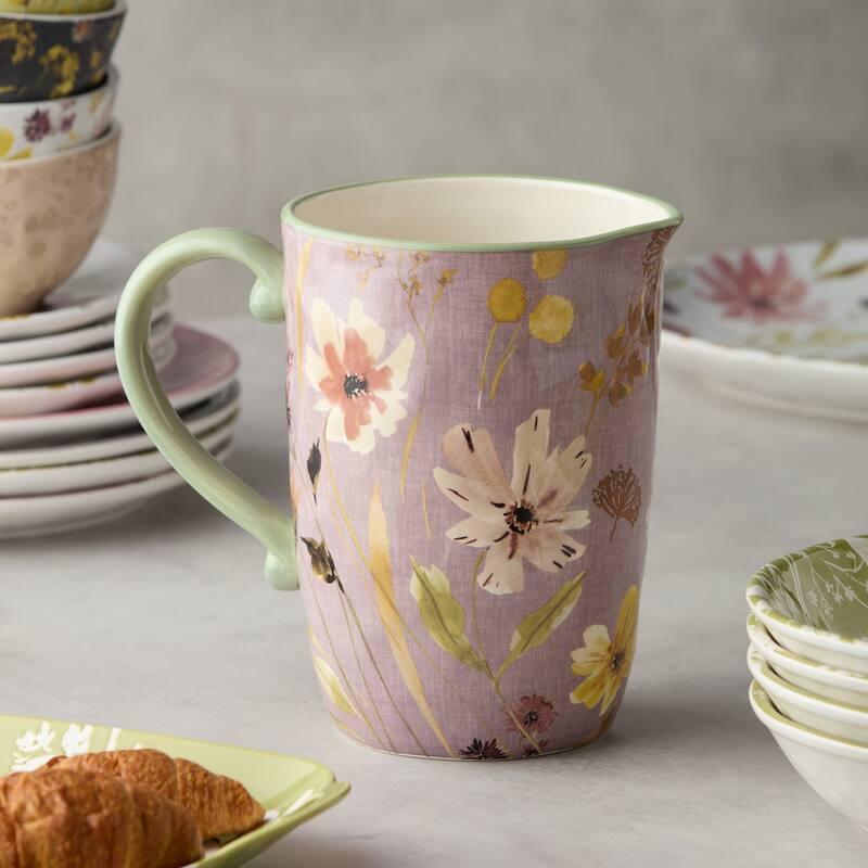 Certified International Wildflowers 104 oz. Pitcher - 9.25"L x 6.00"W x 8.75"H