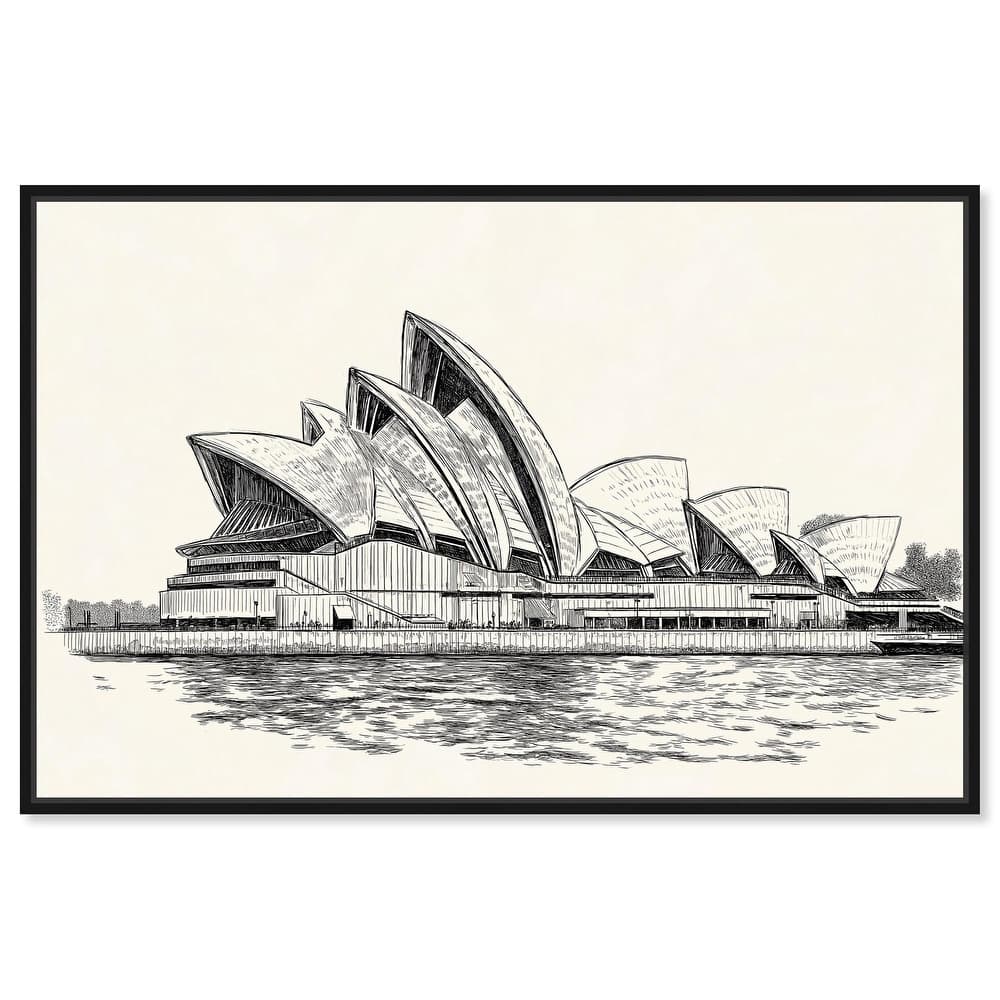 Sails of Sydney Canvas by Art Remedy