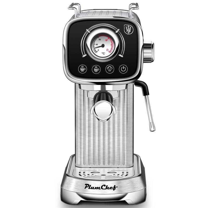 20 Bar Compact Espresso Machine with Milk Frother, Dual Shot Options