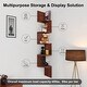 preview thumbnail 24 of 25, NOVA FURNITURE 5 Tiers Floating Teen Wall Mount Corner Bookcase and Bookshelf, Home Decor Display Shelves for Small Space Living Black