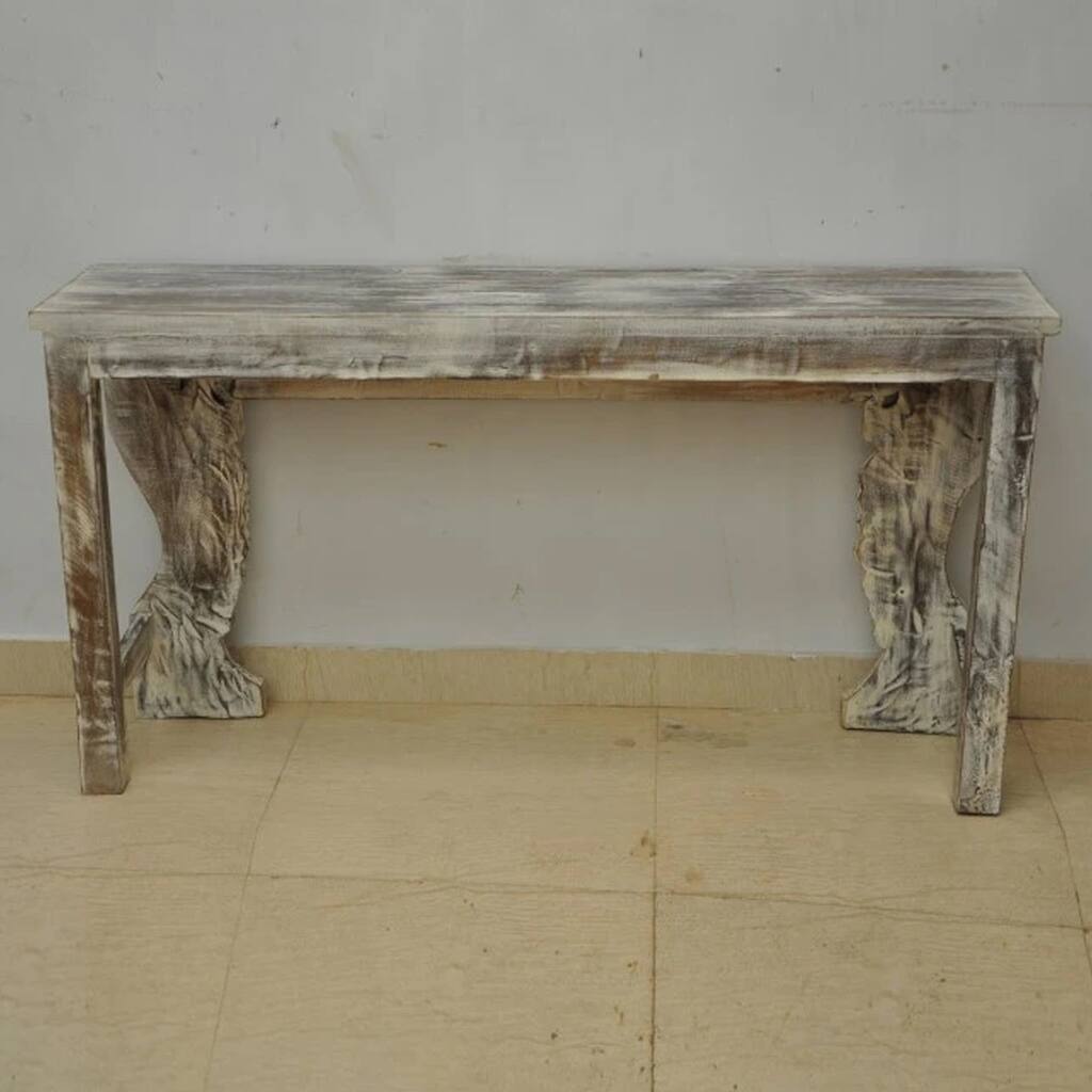 Antique Hand Carved Hall Table