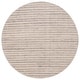 preview thumbnail 25 of 28, SAFAVIEH Handmade Mirage Ajete Modern Stripe Wool Rug 6' Round - Ivory/Grey - Round