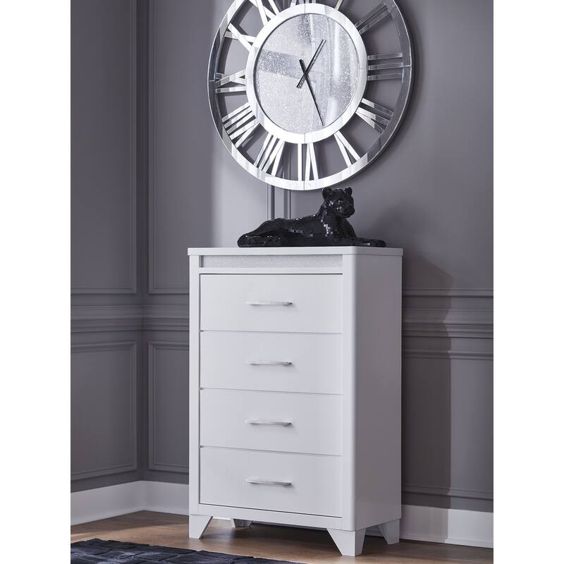 Signature Design by Ashley Stenluxe White Chest of Drawers