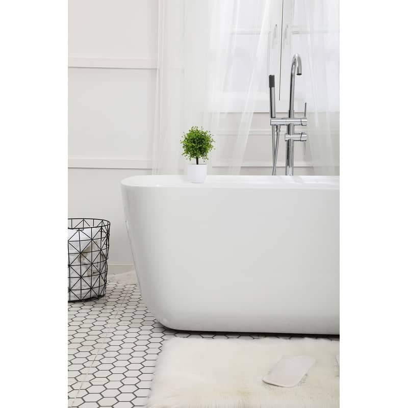 Chad Soaking Bathtub in Glossy White
