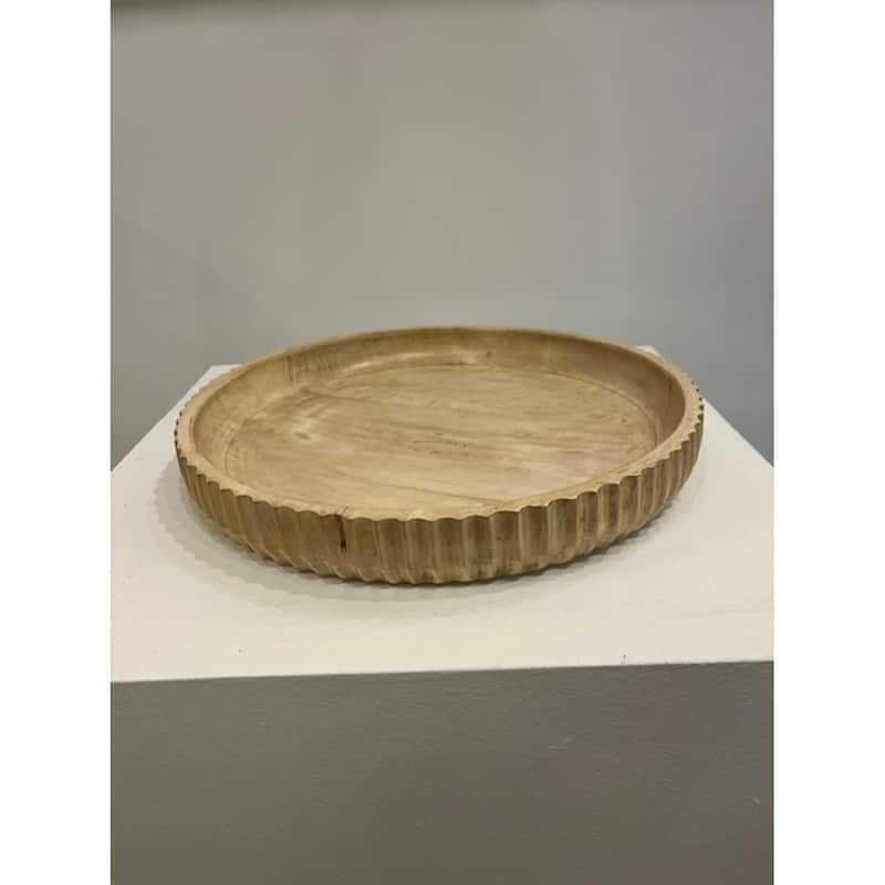 Décor Lg Sun Bleached Wood Bowl Sm Dia 15"