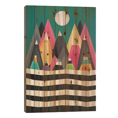 A Fun Place Print On Wood by Elisabeth Fredriksson - Multi-Color
