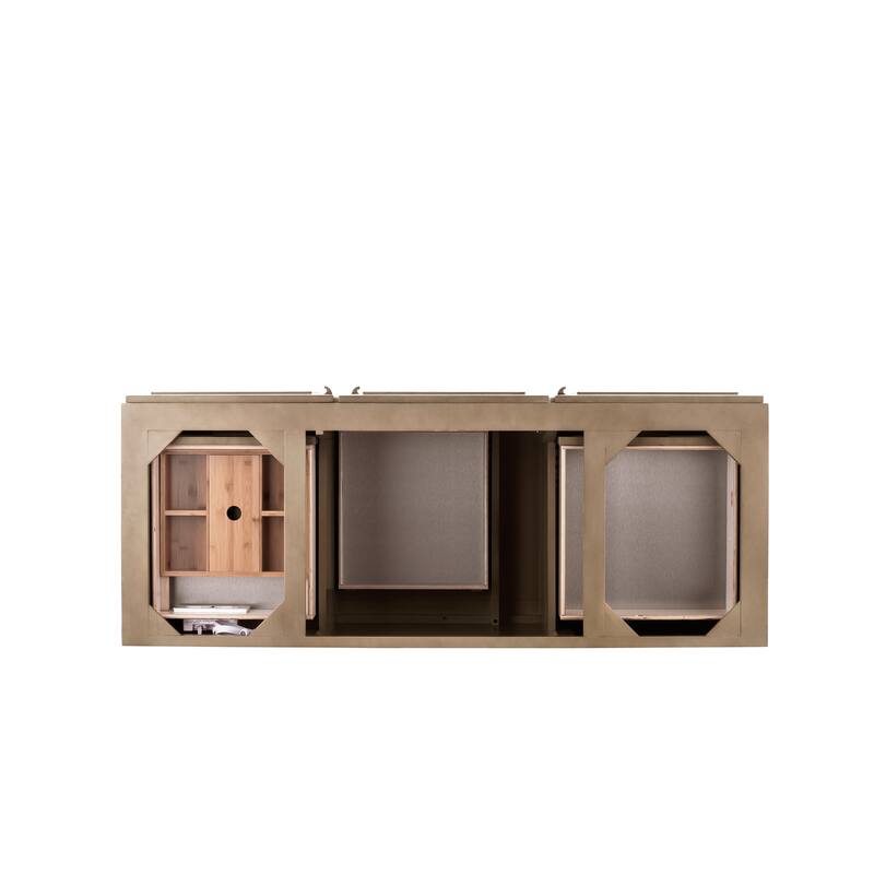 James Martin Vanities Portland 60" Single Vanity, Whitewashed Walnut