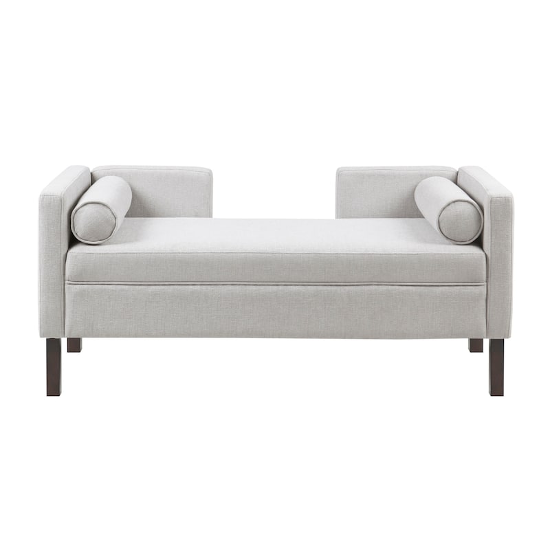 Madison Park Julie Upholstered Accent Bench - Gray