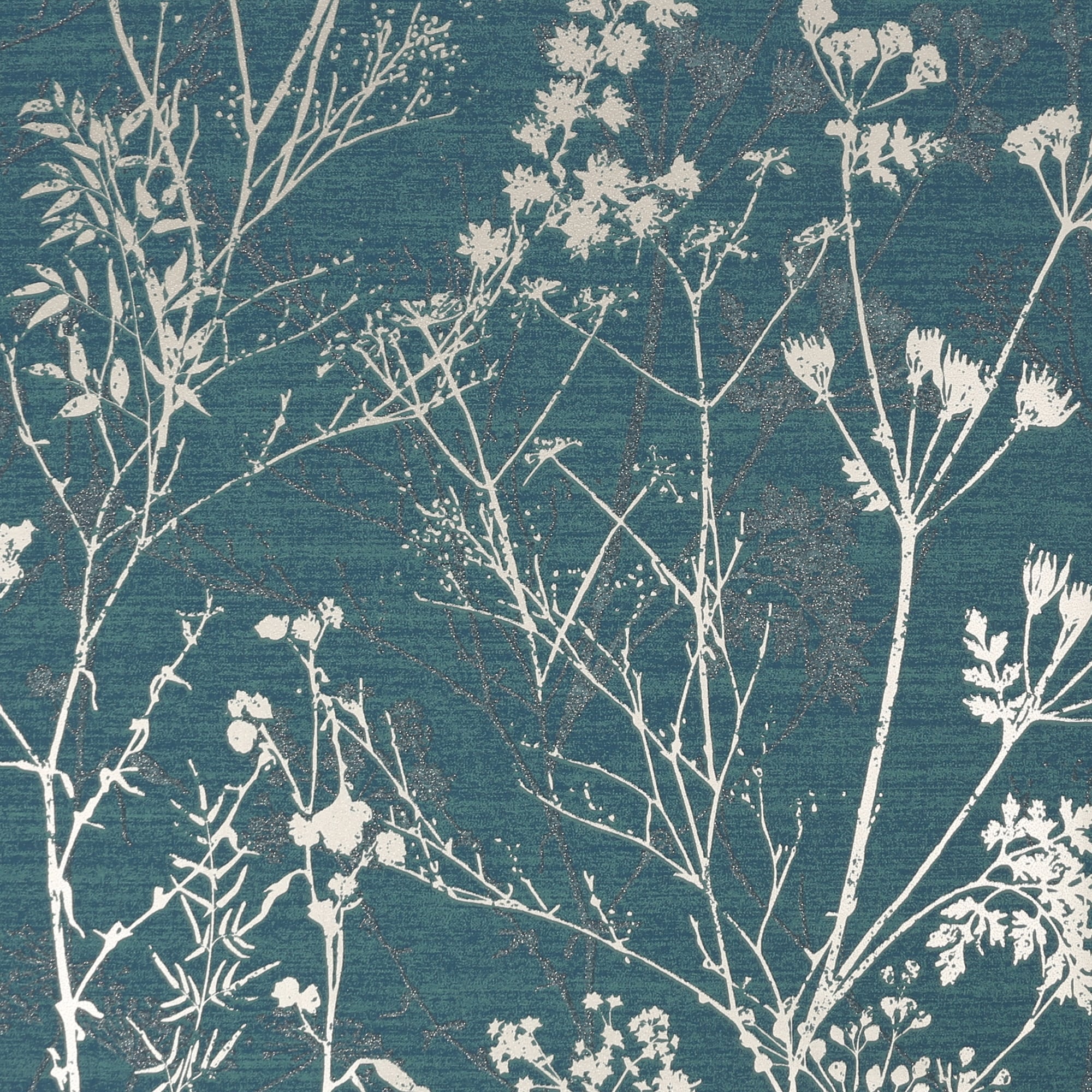 Superfresco Hedgerow Teal Wallpaper