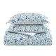 preview thumbnail 4 of 7, Poppy & Fritz Olivia Cotton Blue Duvet Cover Set