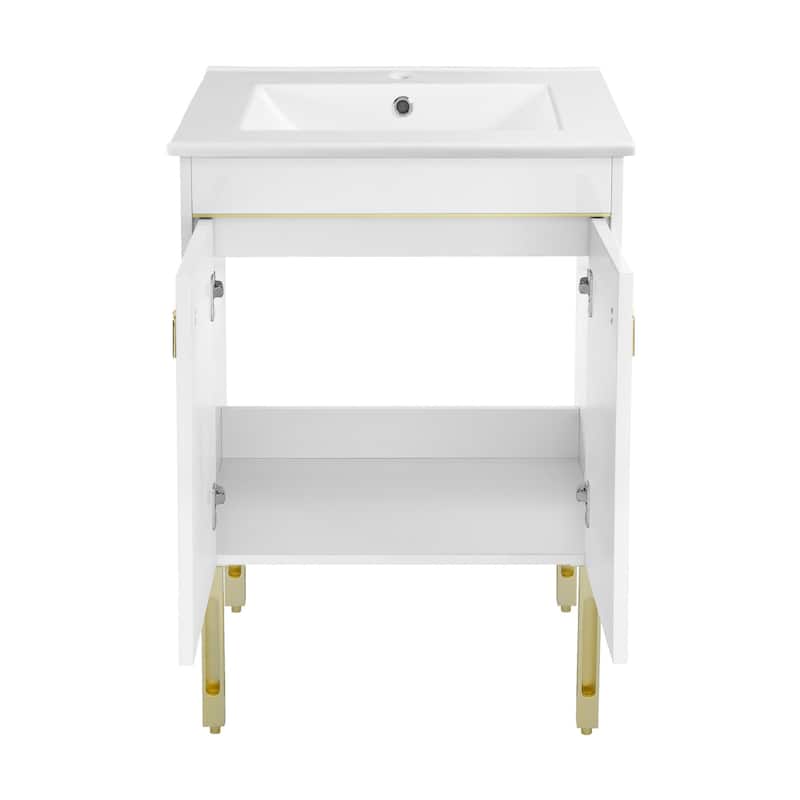 Swiss Madison SM-BV710 Lumiere 24" Free Standing Single Basin Vanity
