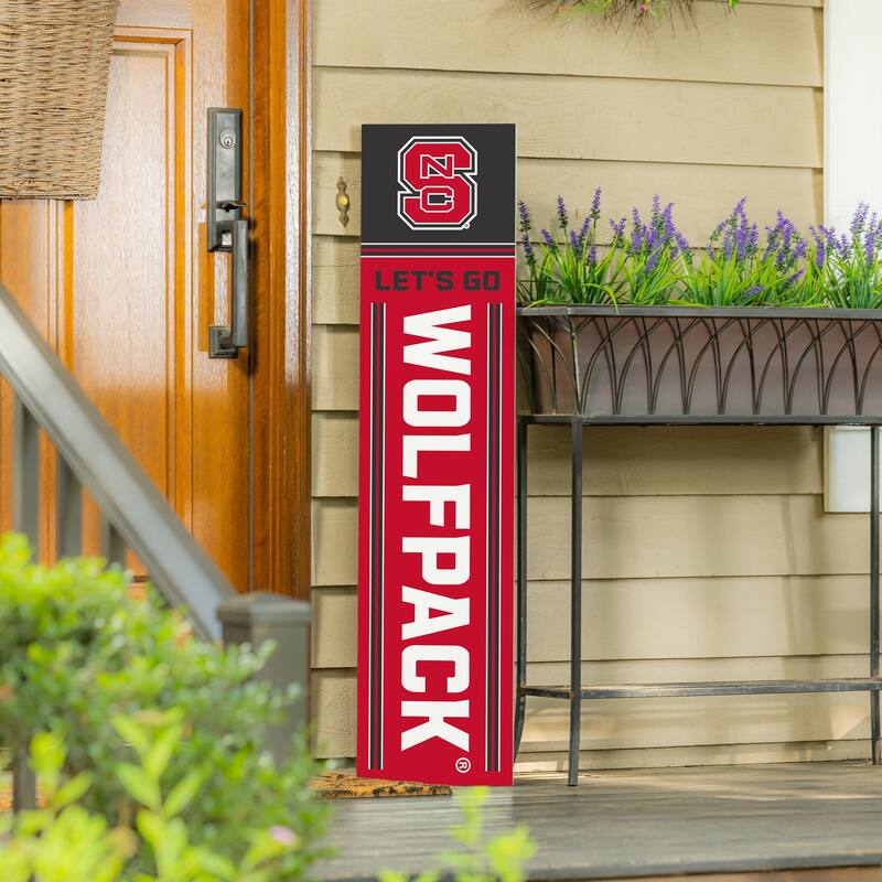 47" Double Sided Seasonal Porch Leaner, North Carolina State University - 47" x 11.25"