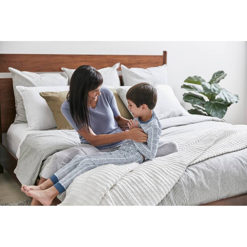 Ludwig Brown Wood King Panel Bed