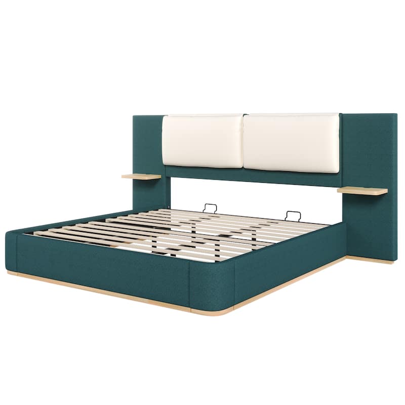 Christopher Knight Home-Marcellus Upholstered Platform Bed with Panel