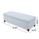 preview thumbnail 53 of 100, Mission Tufted Fabric Storage Ottoman Bench by Christopher Knight Home - 50.50"L x 18.75"W x 16.00"H