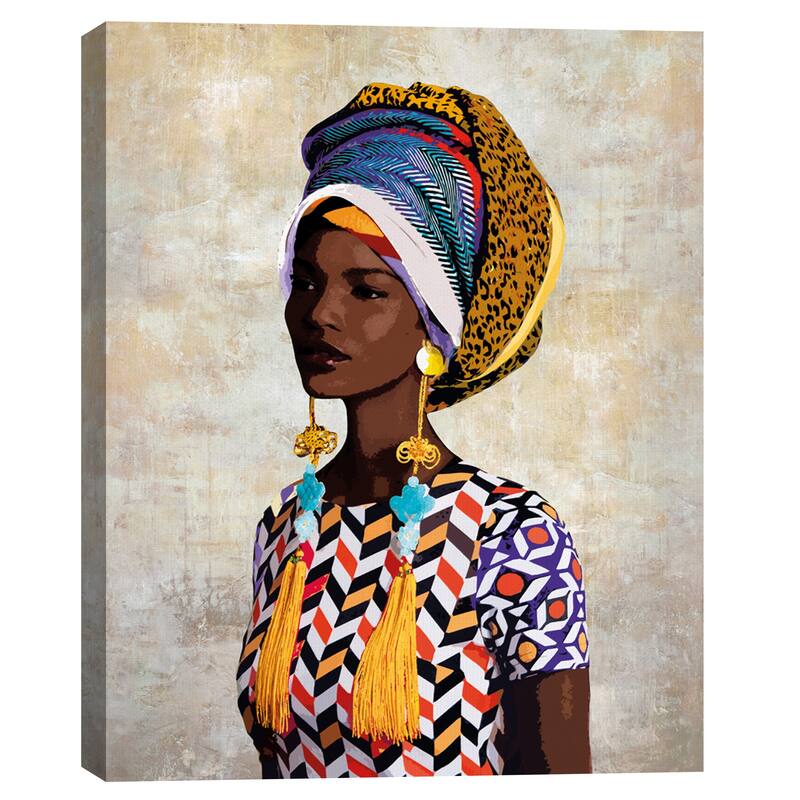 Chic Portrait Fari by Mark Chandon Canvas Art Print by Mark Chandon Canvas Art Print