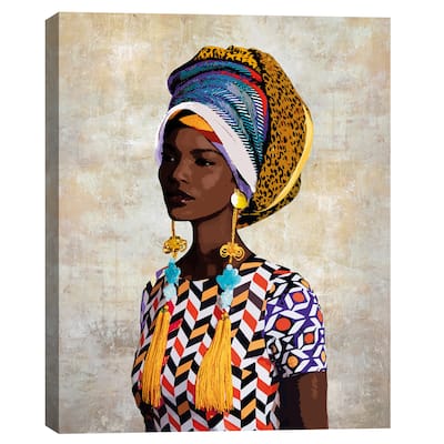 Chic Portrait Fari by Mark Chandon Canvas Art Print by Mark Chandon Canvas Art Print