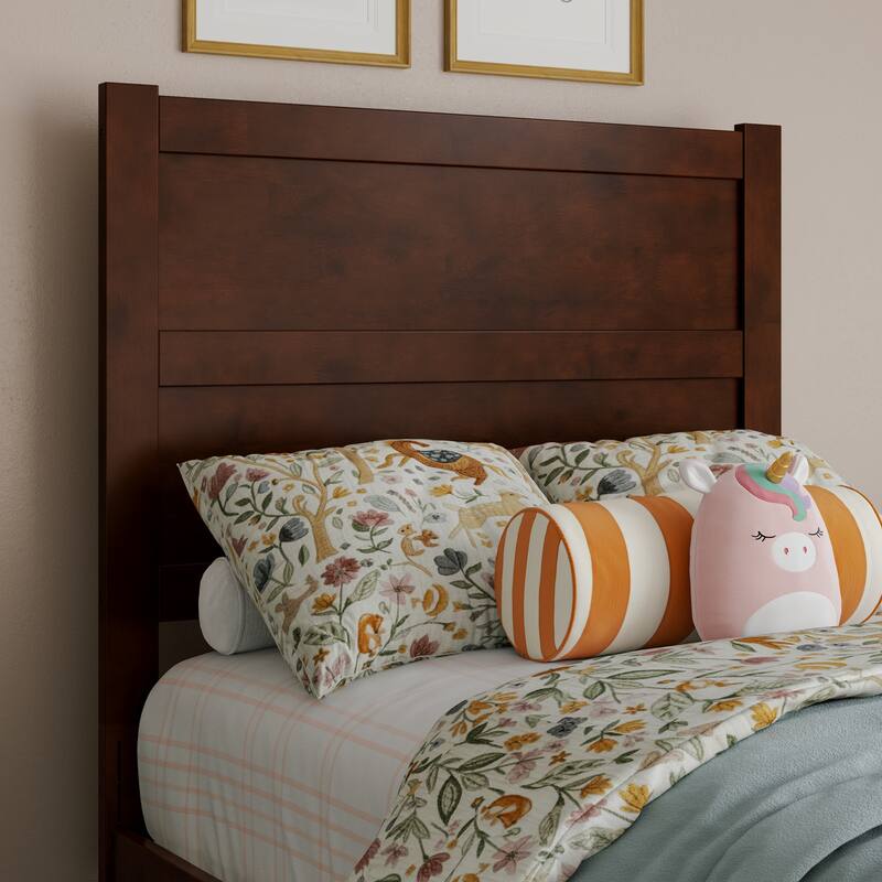 Aveline Wood Platform Bed with Matching Footboard & Trundle