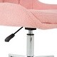 preview thumbnail 18 of 43, Modern Teddy Fleece Fabric with Metal Legs with Lift Adjustment, Swivel Office Chair