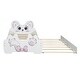 preview thumbnail 7 of 20, Twin Platform Bed with Cartoon Shaped Headboard & Trundle, Wood Bed-Frame with Slats Support for Boys Girls-Easy to Assemble