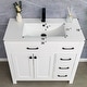 preview thumbnail 82 of 143, Modern Bathroom Vanity with Sink & Faucet Storage Cabinet Set