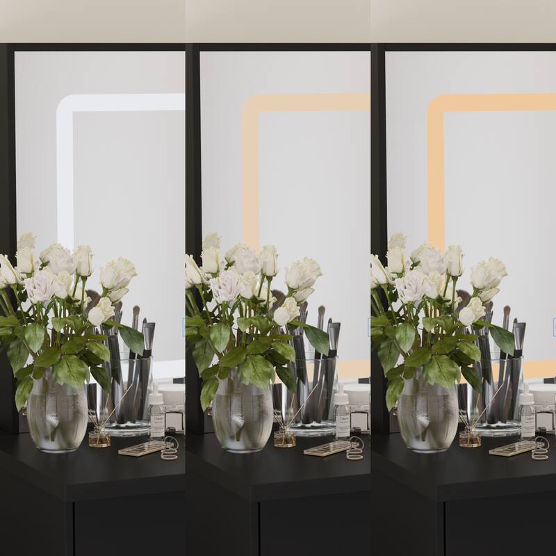 Makeup Vanity Set with 3 model Light & Stool