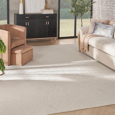 Nourison Desire Indoor only Beige Modern Abstract Area Rug