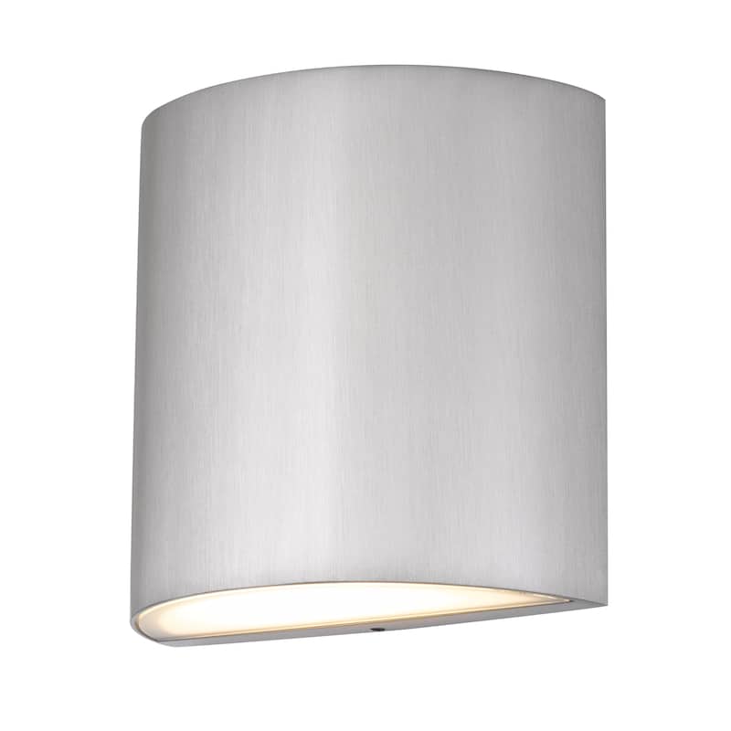 Brushed Aluminum LED Wall Sconce - Brushed Chrome