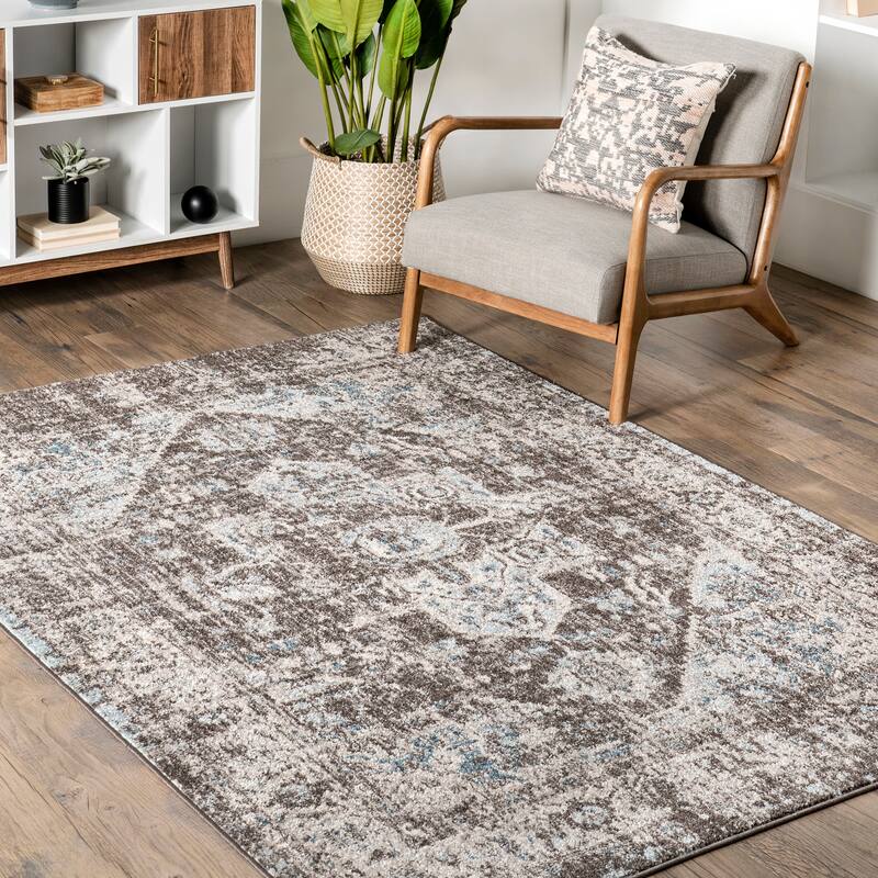 Nuloom Sofia Faded Persian Medallion Area Rug